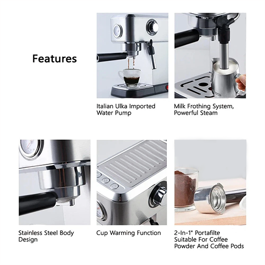 BrewPro Espresso Maker with Frother